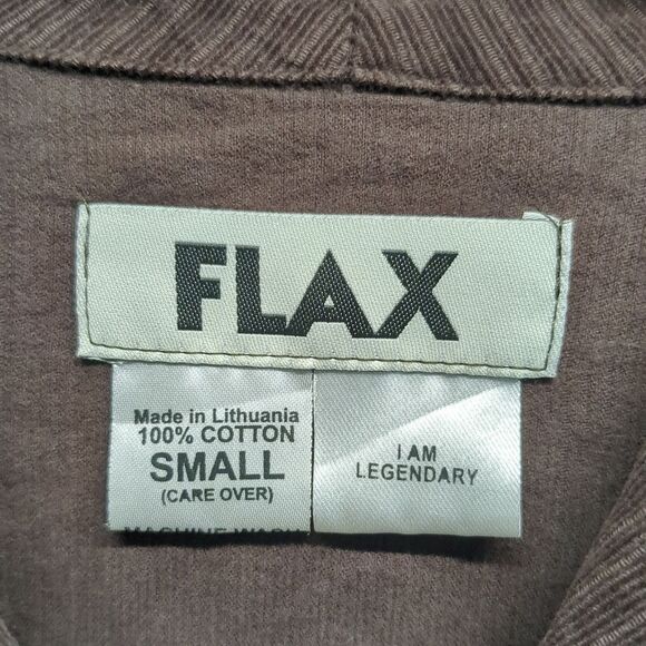 Flax Brown Corduroy Button Down Blazer Jacket Women's Size Small - Picture 8 of 10